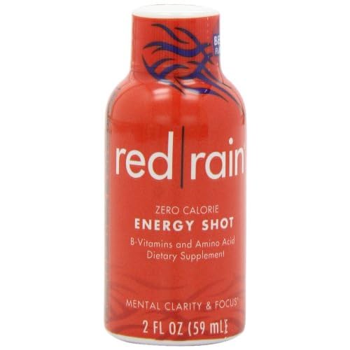 Red Rain Energy Shot, Berry, 2-Ounce (Pack of 24) image